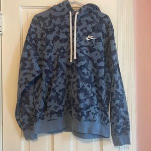 Men’s large blue camo Nike sweatshirt